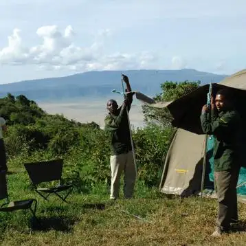 Tanzán szafari kempingben